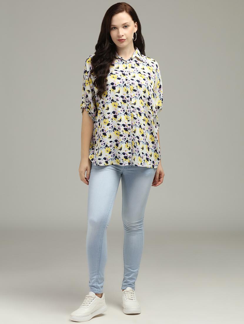floral relaxed shirt - 17493201 - Zoom Image - 4