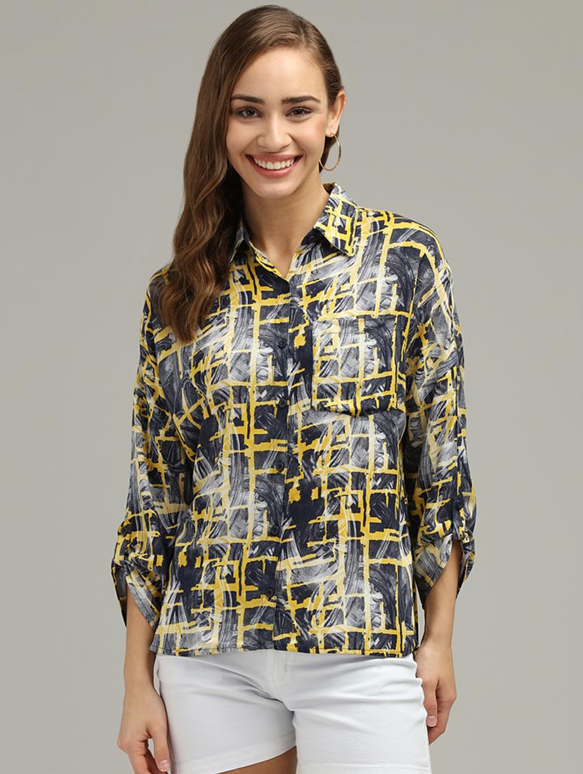 checkered high low shirt - 17493209 - Zoom Image - 1
