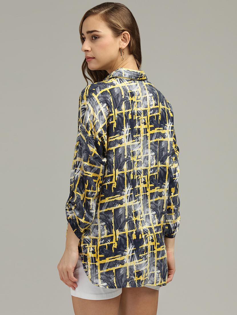 checkered high low shirt - 17493209 - Zoom Image - 3
