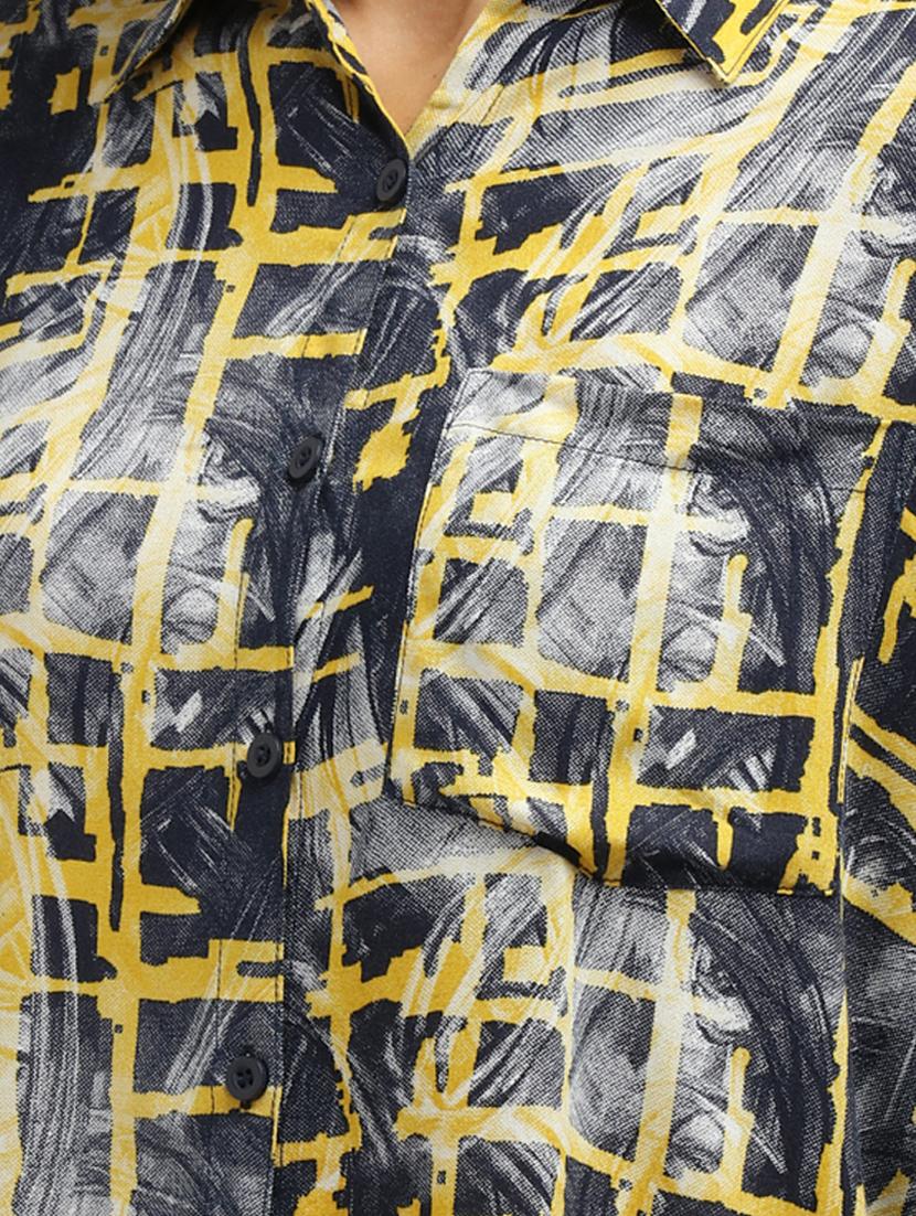 checkered high low shirt - 17493209 - Zoom Image - 5