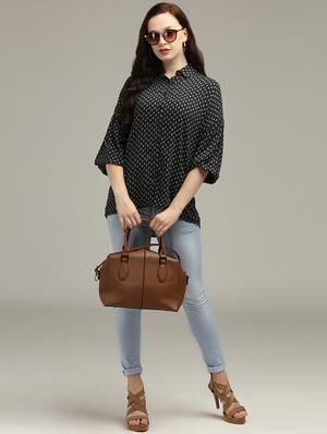 printed high-low shirt - 17493232 - Standard Image - 4