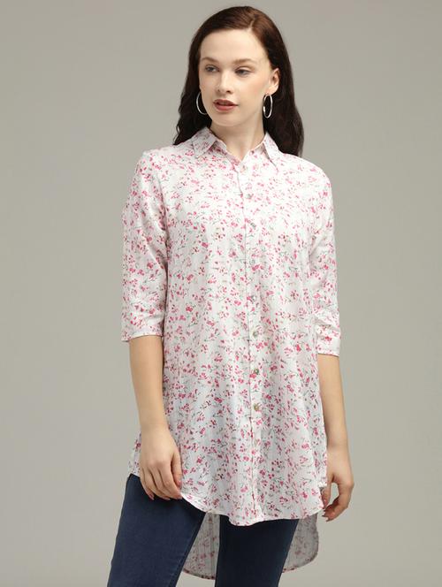 white rayon regular top - 17493262 - Very Small Image - 1