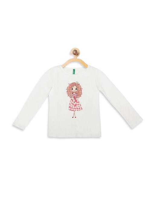 white cotton regular tee - 17493426 - Standard Image - 1