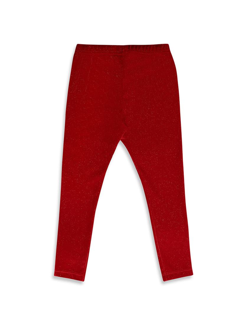 red cotton blend casual trouser - 17493576 - Zoom Image - 2