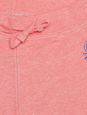 pink cotton blend casual trouser - 17493636 - Standard Image - 3