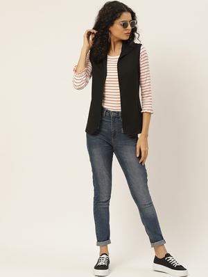 stand collar fleece regular jacket - 17494154 - Standard Image - 4