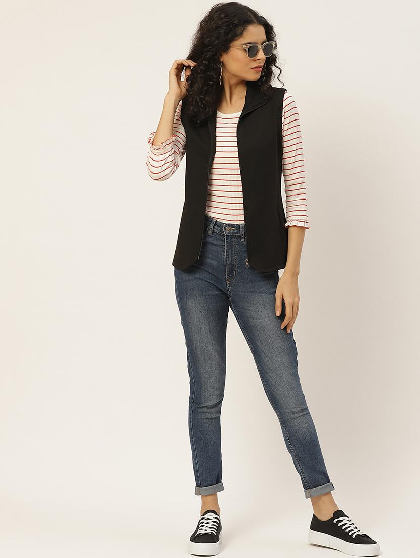 stand collar fleece regular jacket - 17494154 - Zoom Image - 4