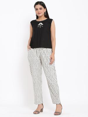 black cotton blend set - 17494170 - Standard Image - 4
