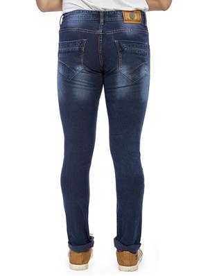 blue light washed side taped denim jeans - 17494173 - Standard Image - 3