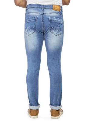 blue light washed denim jeans - 17494176 - Standard Image - 3