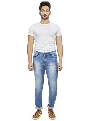 blue light washed denim jeans - 17494176 - Standard Image - 4