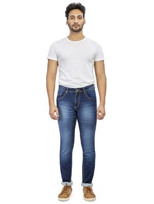 blue light washed denim jeans - 17494178 - Standard Image - 4
