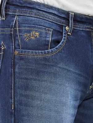 blue light washed denim jeans - 17494178 - Standard Image - 5