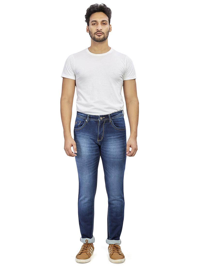 blue light washed denim jeans - 17494178 - Zoom Image - 4