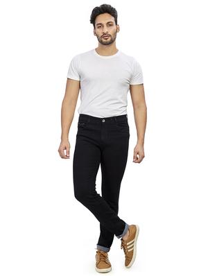 black plain denim jeans - 17494183 - Standard Image - 4