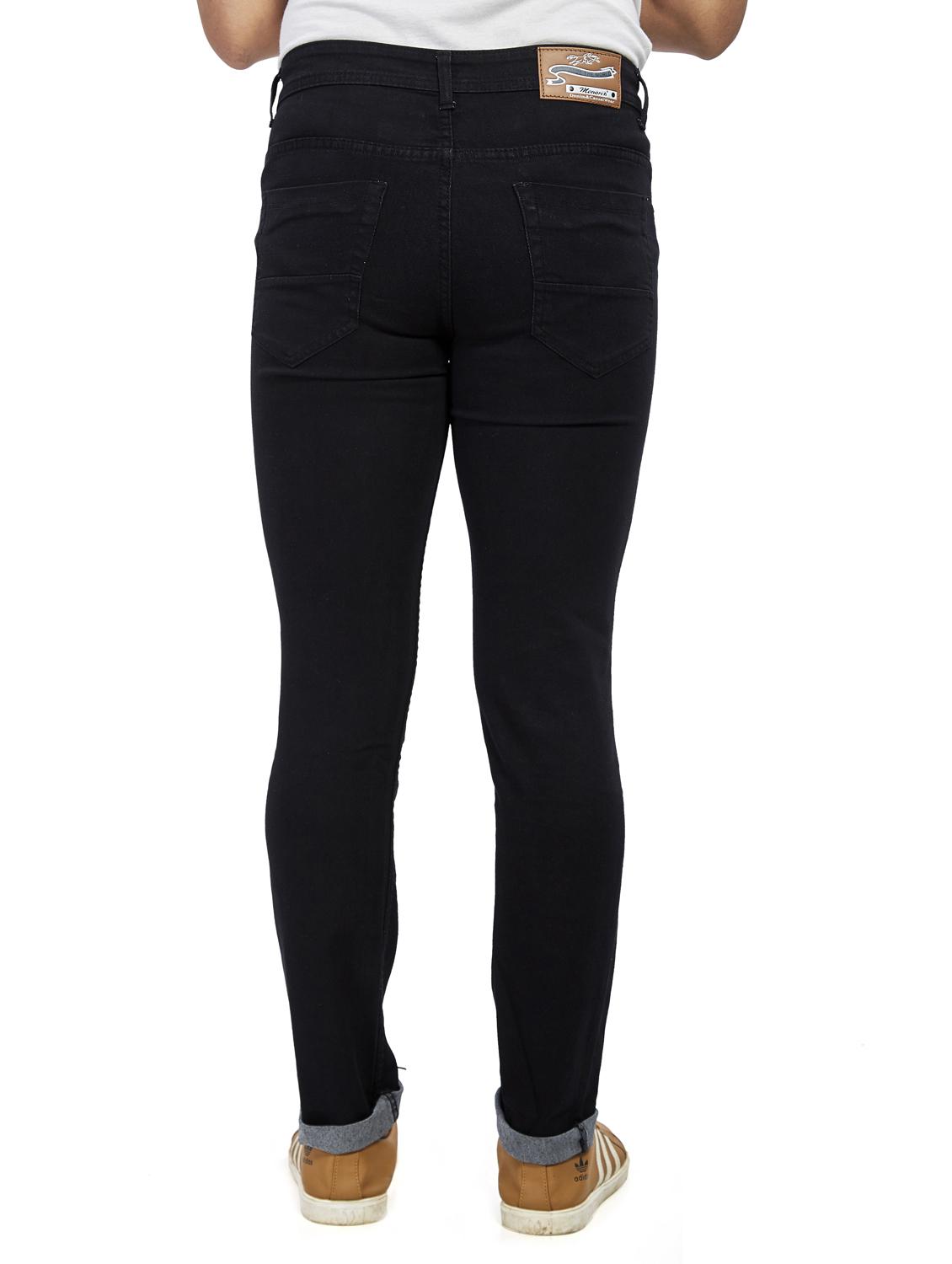 black plain denim jeans - 17494183 - Zoom Image - 3