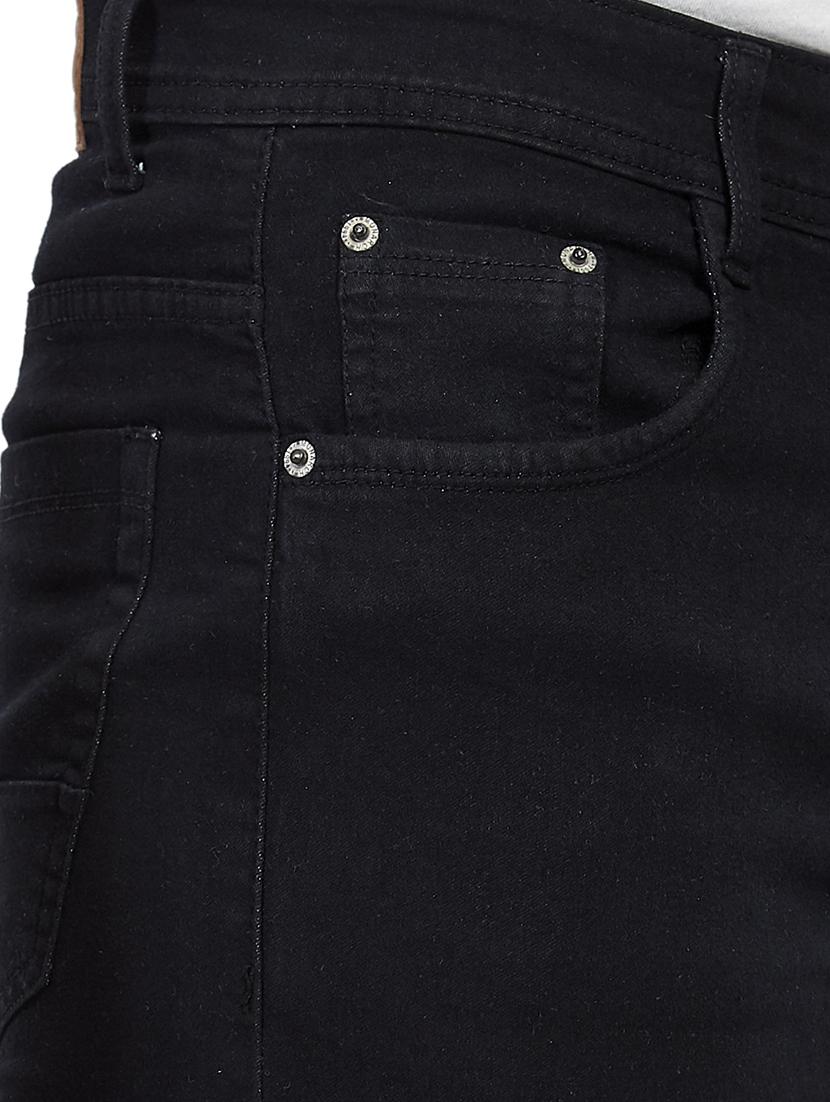 black plain denim jeans - 17494183 - Zoom Image - 5