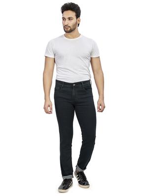navy blue plain denim jeans - 17494184 - Standard Image - 4