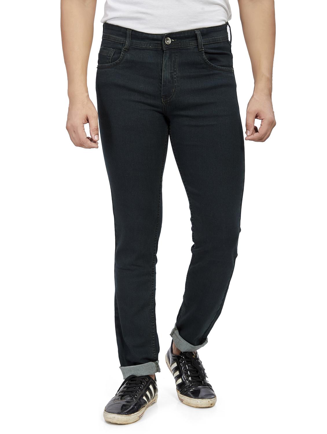 navy blue plain denim jeans - 17494184 - Zoom Image - 1
