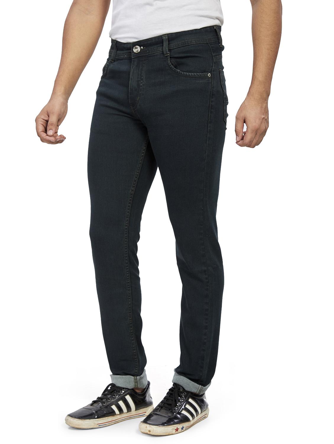 navy blue plain denim jeans - 17494184 - Zoom Image - 2