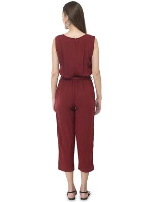 tie front full leg jumpsuit - 17494197 - Standard Image - 3
