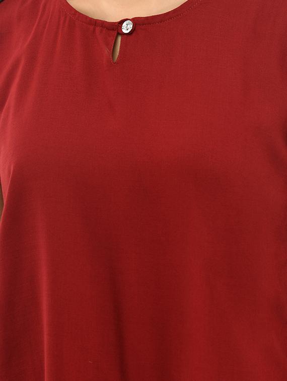 key hole neck solid top - 17494211 - Zoom Image - 5