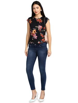 key hole neck floral top - 17494216 - Standard Image - 4