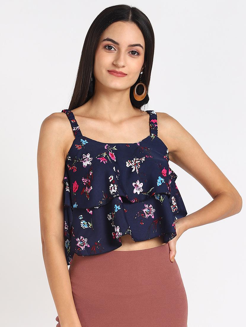 round neck solid top - 17494227 - Zoom Image - 1