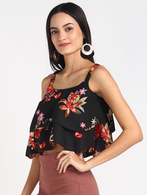 round neck solid top - 17494228 - Standard Image - 2