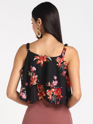 round neck solid top - 17494228 - Standard Image - 3
