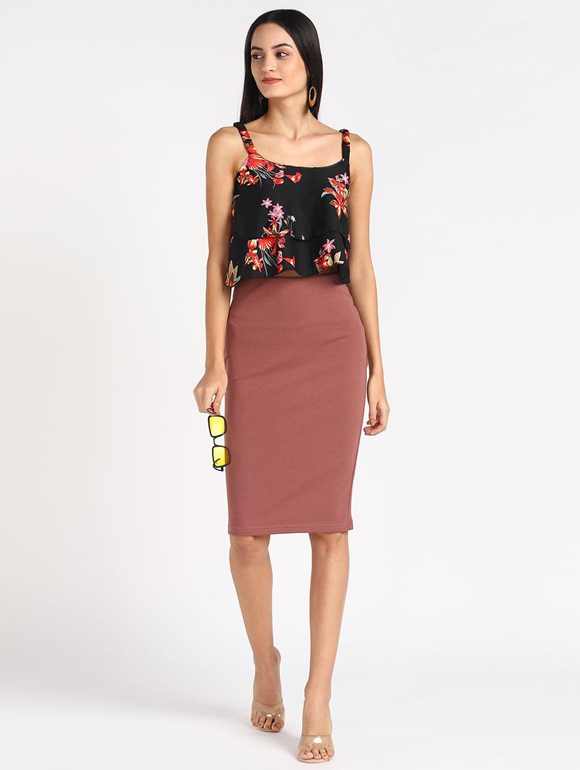 round neck solid top - 17494228 - Zoom Image - 4