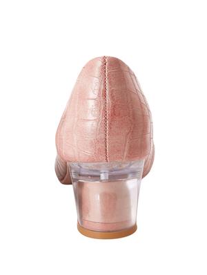 pink pu slip on pumps - 17494865 - Standard Image - 3