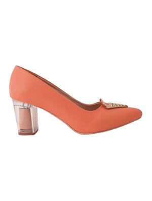 pink pu slip on pumps - 17494868 - Standard Image - 2