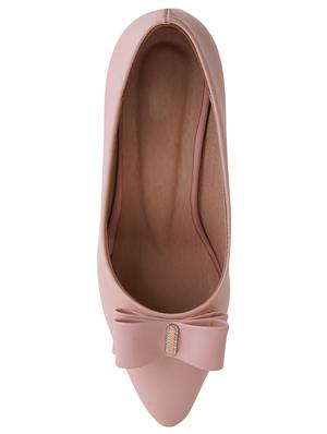 pink pu slip on pumps - 17494872 - Standard Image - 4