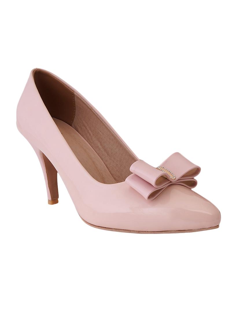 pink pu slip on pumps - 17494872 - Zoom Image - 1