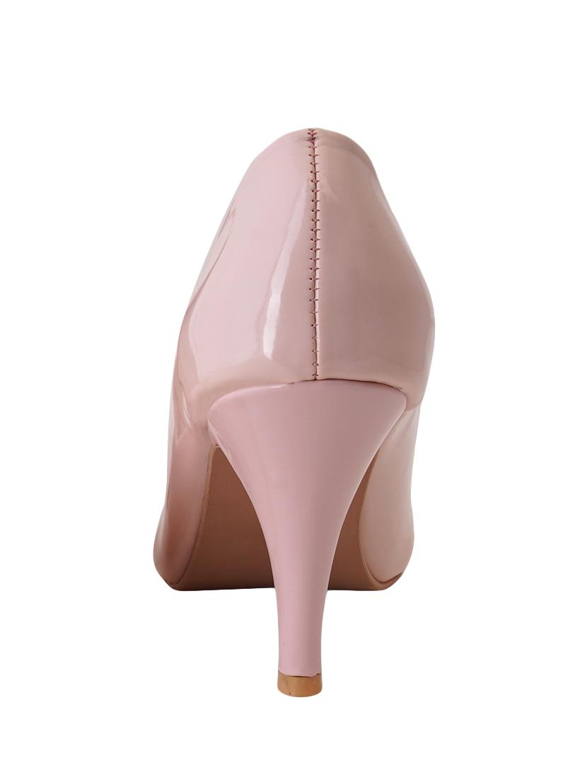 pink pu slip on pumps - 17494872 - Zoom Image - 3