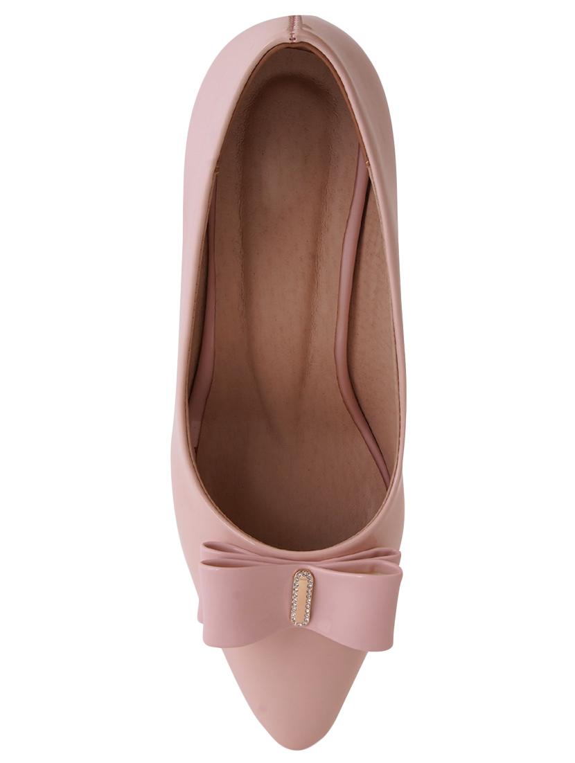 pink pu slip on pumps - 17494872 - Zoom Image - 4