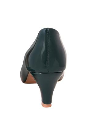 green pu slip on pumps - 17494874 - Standard Image - 2