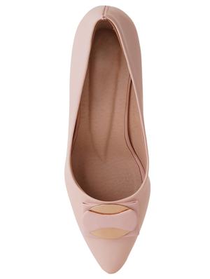 pink pu slip on pumps - 17494875 - Standard Image - 4
