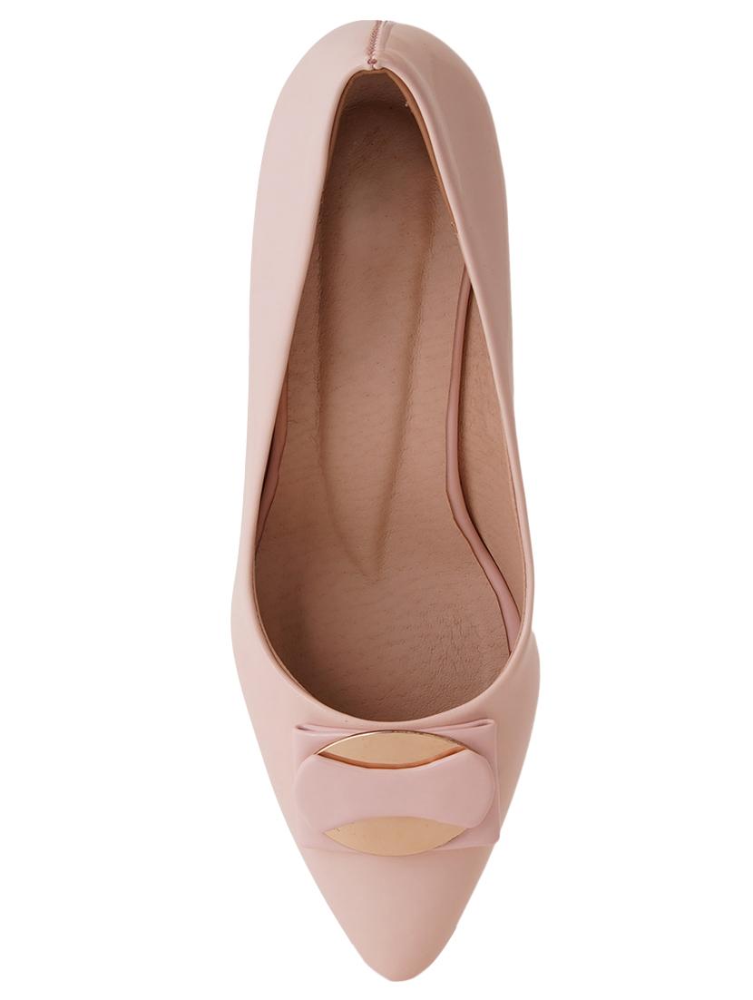pink pu slip on pumps - 17494875 - Zoom Image - 4