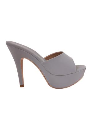 grey pu platforms sandals - 17494891 - Standard Image - 2