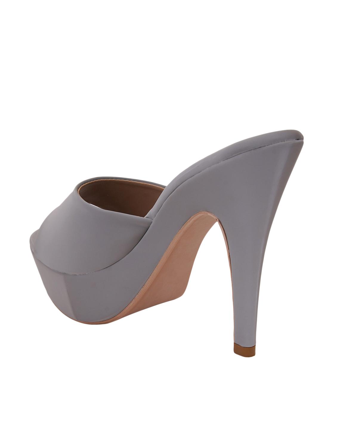 grey pu platforms sandals - 17494891 - Zoom Image - 3