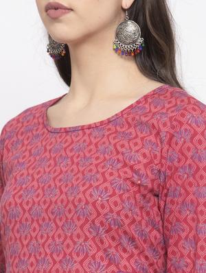 printed a-line kurta - 17495587 - Standard Image - 5