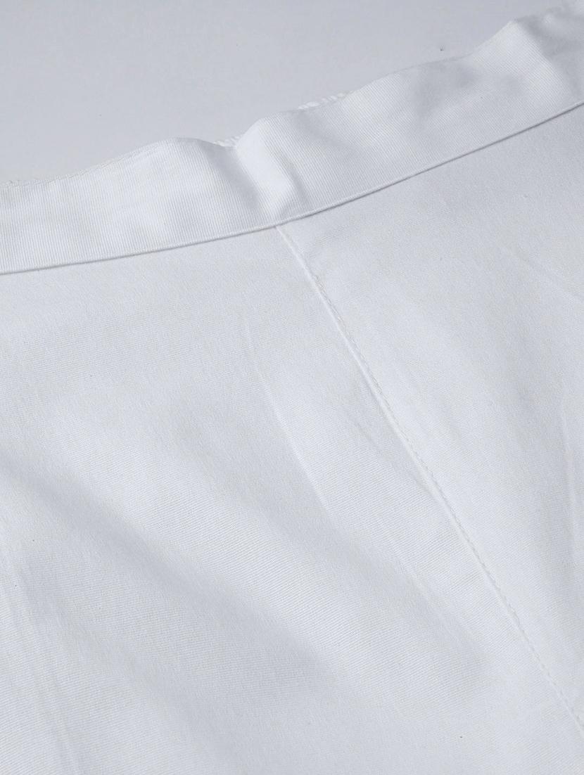 white cotton straight tapered pant - 17495664 - Zoom Image - 7
