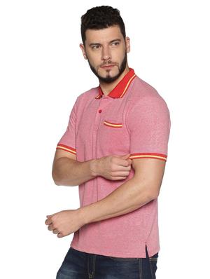 red solid polo t-shirt - 17495995 - Standard Image - 2