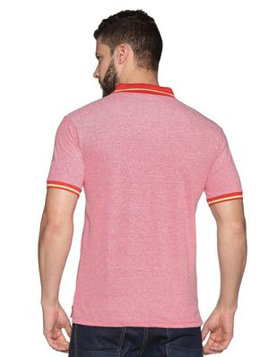 red solid polo t-shirt - 17495995 - Standard Image - 3