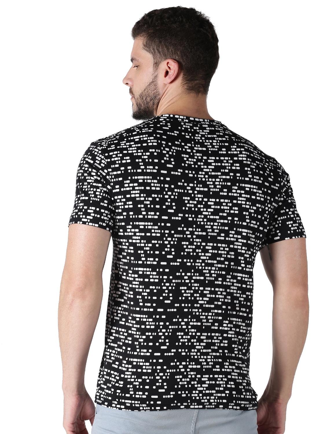 black printed t-shirt - 17495997 - Zoom Image - 3