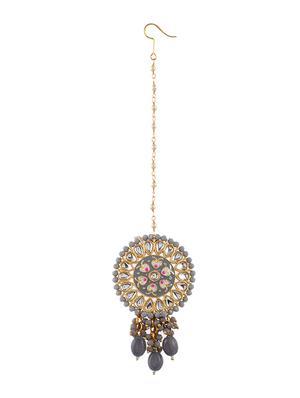 gold brass choker necklace - 17498193 - Standard Image - 5
