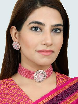 gold brass choker necklace - 17498471 - Standard Image - 6