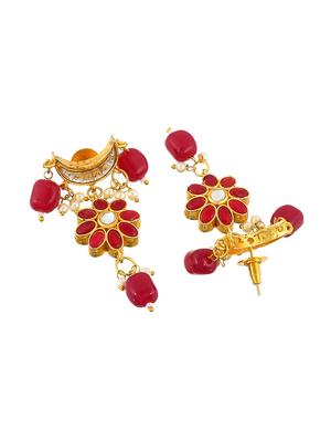 red tone gold brass short necklace - 17498477 - Standard Image - 3